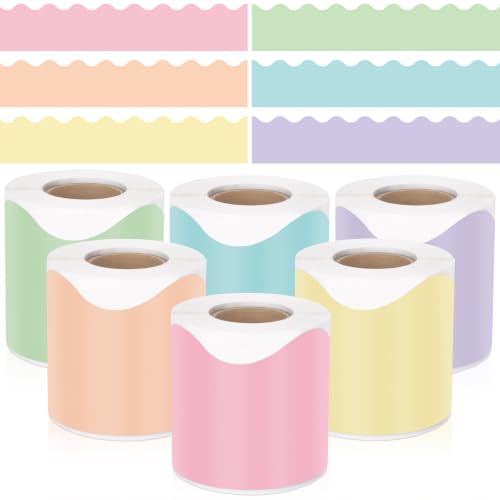 Anwyll 240 Ft Bulletin Board Borders - Pastel Borders for Bulletin Board