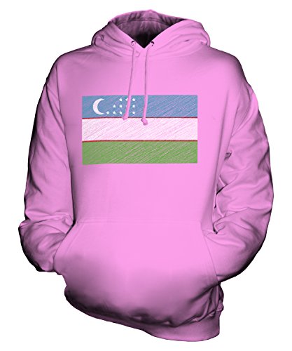 Sweat Ouzbékistan drapeau griffonné pull à capuche unisexe Candymix