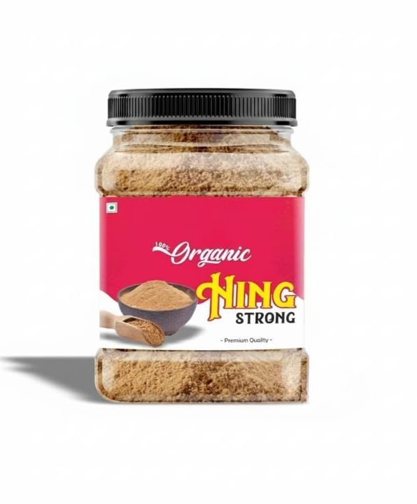 Organic Hing (Asafoetida) Powder 50 GM 100% Pure & Natural Aromatic Spice for Cooking & Digestive Health