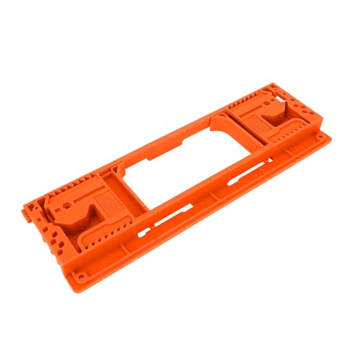WALFRONT Door Hinge Mortise Jig Hinge Router Template Installation Kit with 8 Sizes 5 Door Thickness...