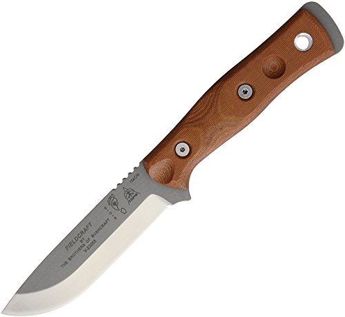 TOPS B.O.B. Brothers of Bushcraft Survival Knife Tan Handle 154CM Blade BROS154TC