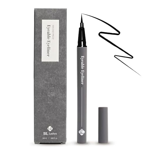 Eyeable Liquid Liner by BL Lashes | Eyelash extension friendlly eyeliner| Safe for lash extensions| Water-based, Smudge-proof, Long lasting formula, Black, 0.6ml