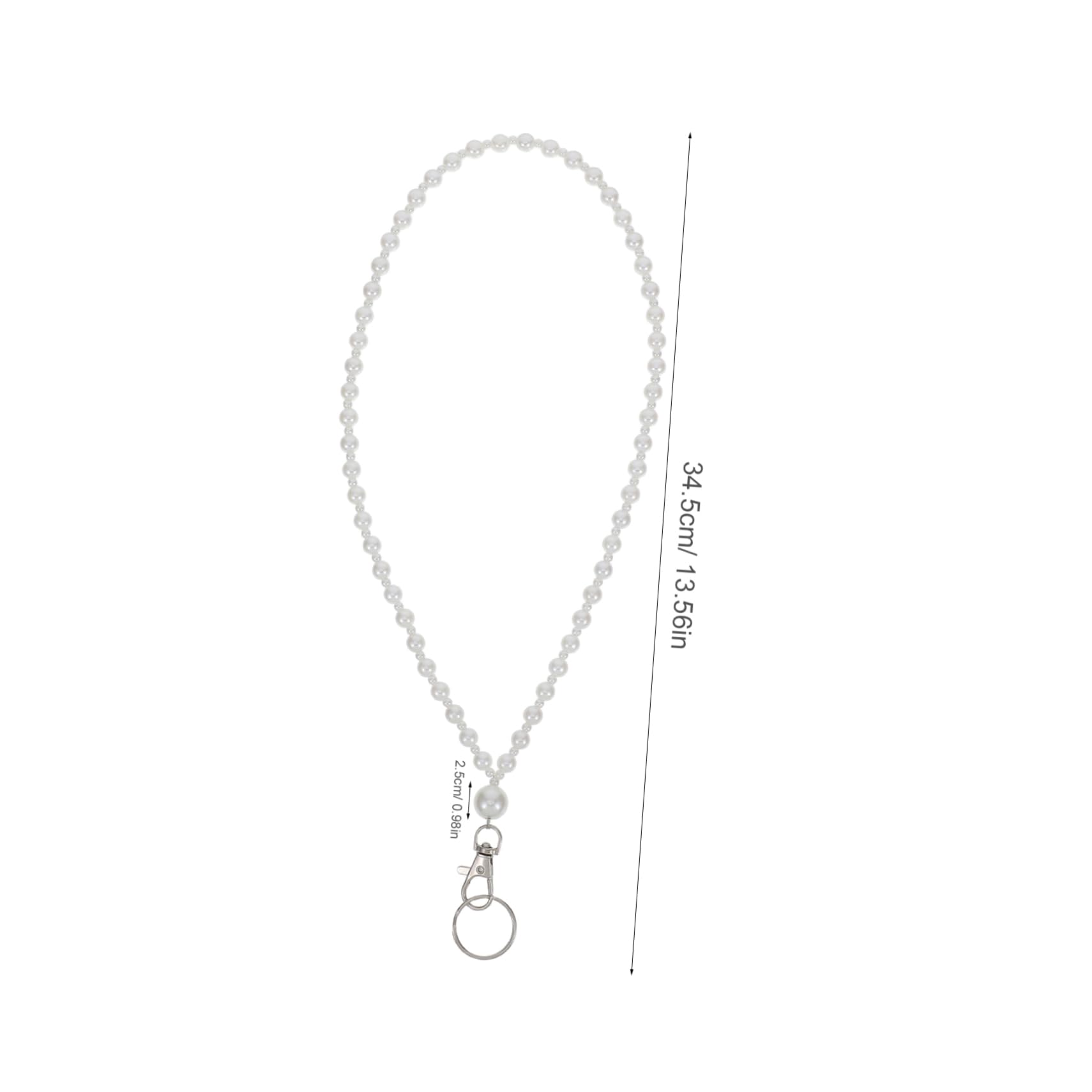 FRCOLOR Zipper Puller Helper Lanyard Tool for Tight Dress Zippers Boots Backpacks with Pearl Beads Includes Fish Mouth Buckle Key Ring