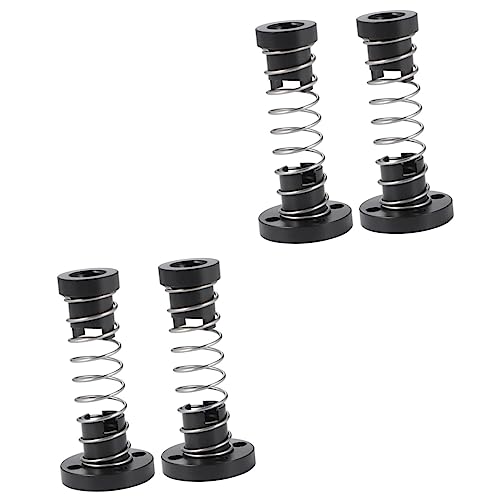 STOBOK 4pcs Lead Screw and Nut Kit for Printer Stainless Steel Printer Accessories for Black Screws