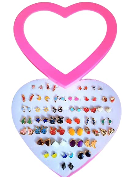 Blessings 36 Pair Stylish Earring Stud Combo Set with Heart Shape Box for Girls and Women(Pack Of 36, Multicolor) (B09TRFX3KF) Amazon Price History, Amazon Price Tracker