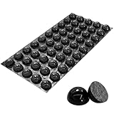 50pcs Adhesive Isolation Feet 0.7inch Silicone Hemisphere Sound Dampening Bumper Pads,for Speakers, Electronics,Computer,Cabinet Doors,Picture Frames,Drawer