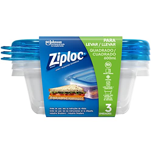 Ziploc Pote Plástico 600ml