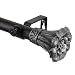 A&F Rod Decor - Flower Curtain Rod 1 inch Diameter, 66-120 inch - Black