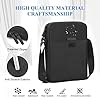 flintronic Men's Shoulder Bag, Waterproof Messenger Bag with Adjustable Strap, Lightweight Work Bag, Crossbody Bag for Working Shopping School Travel Daily Use(Black) #3