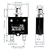 BAOMAIN S22 Series 15A Thermal Circuit Breaker Manual Reset Overload Protector 125/250VAC 65VDC for Pumps Compressors and Power Tools UL Recognized 2-Pack