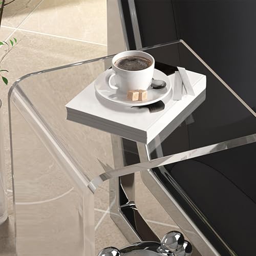 Table d'appoint en acrylique pour gagner de la place dans un studio