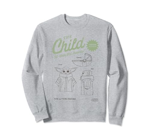Image of Star Wars The Mandalorian The Child Action Figure Schematic Sweatshirt