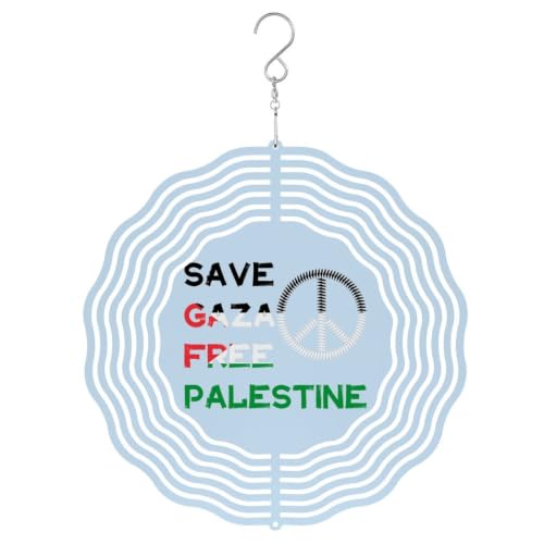 Save Gaza Free Palestine Wind Chimes Decor