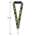 Lanyard Christmas Collage Black White Green Red