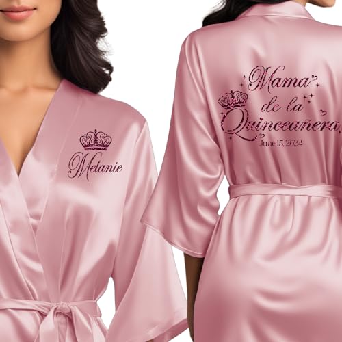 Mis Quince Anos Robes, Pretty Quinceanera Robes, Mama de la Quince, Quinceanera Gifts