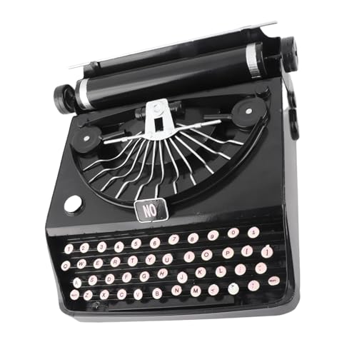 Modelo de Máquina de Escribir Antiguo, Retro Vintage Typewriter Prop de Accesorio de Hierro Portátil Modelo de Máquina