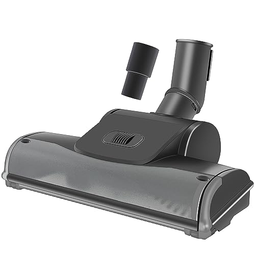 Italdos Boquilla aspiradora Turbo con cepillo giratorio universal 32 mm/35 mm compatible con Electrolux Rowenta Miele Dirt Devil Boquilla con ruedas para moquetas o azulejos