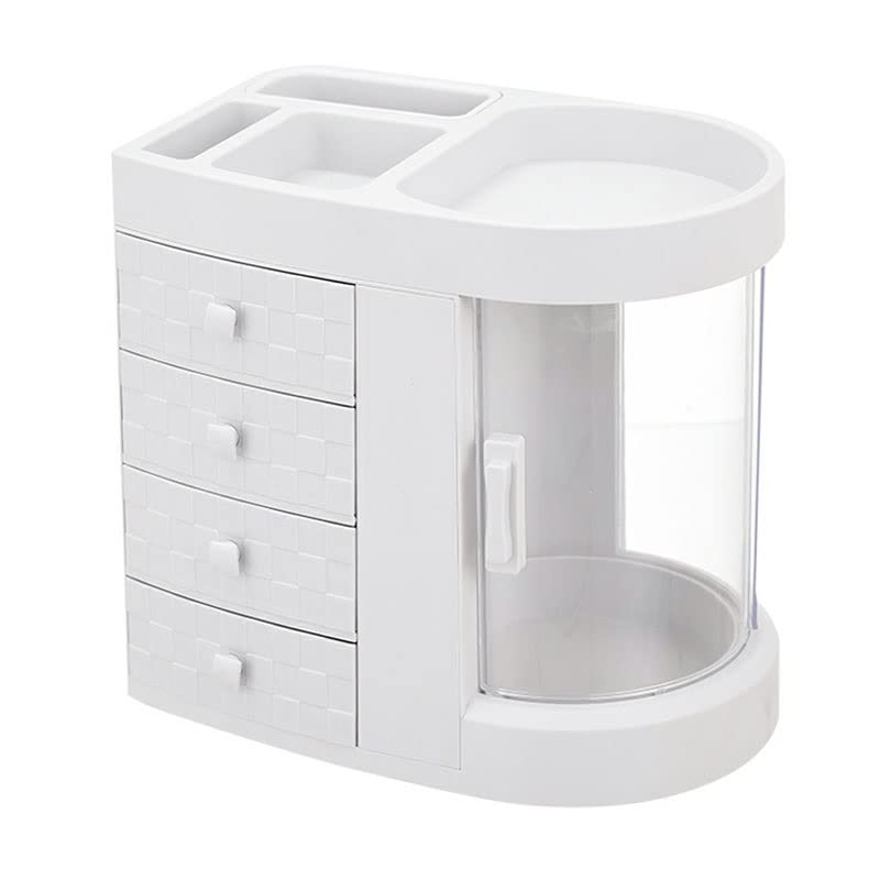 Espositore cosmetico per pennelli Scatola di immagazzinaggio cosmetica di grande capacità Scaffale di immagazzinaggio del cassetto del desktop Espositore cosmetico Tavolo da toeletta Scaffale for la c
