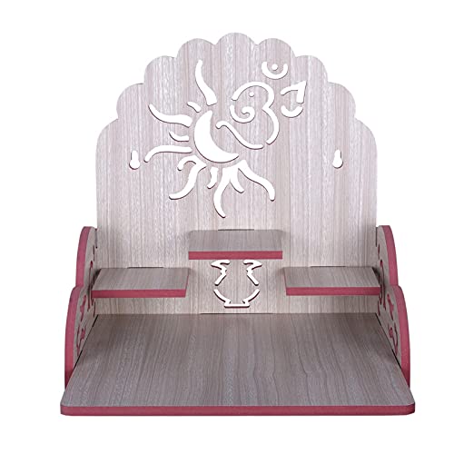 Krupasadhya Wooden Wall Hanging Temple for Home and Shop , Office and Home showpiece Temple 1