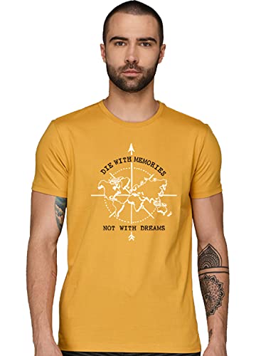 Image of ADRO 100% Cotton Lycra Tshirts for Men Combo Pack of 3 | Regular Fit | Printed T Shirt | Round Neck Half Sleeve| Mens Tshirts