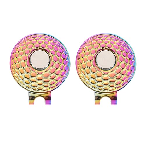 Clip para sombrero de golf en aleación de zinc pulida accesorio duradero set x2