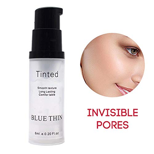 Smartopus Blue Thin Foundation Makeup Primer Mattifying Pore Invisible 6Ml Brightening Oil Control Face Primer Makeup Gel Isolation Cream Moisturizing Foundation Primer #TOP5
