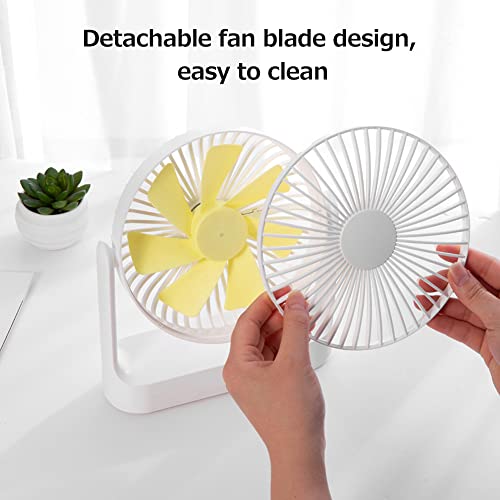 Cnll Ventilador de mesa multifuncional de baixo ruído 4 marchas ajustável vento destacável lâmina de