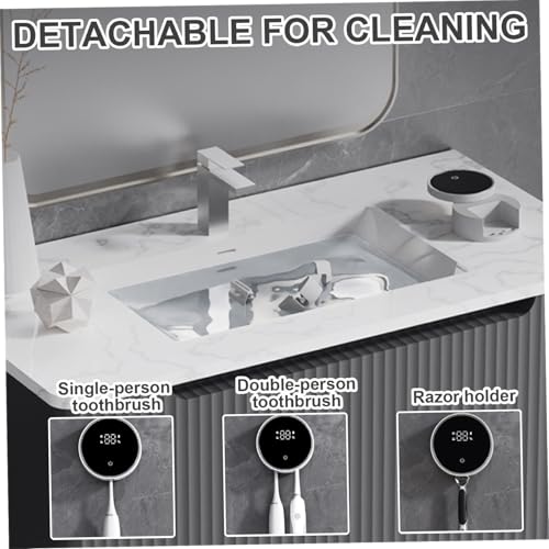 Porte-brosse à dents UV intelligent avec affichage LED mural