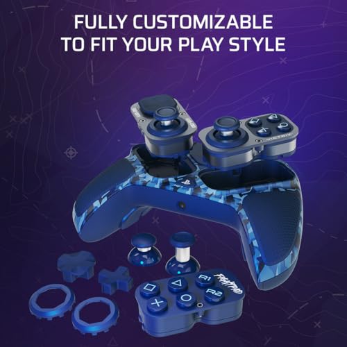 Image of PDP Victrix Pro BFG Wireless Controller for PS4 /PS5 /PC, Sony 3D Audio, Modular Back Buttons /Clutch Triggers /Joystick, Call of Duty Midnight Mask