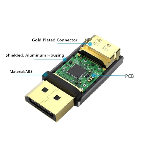 Adaptador DisplayPort 8K 3 piezas, Macho a Hembra y Más miniatura 2