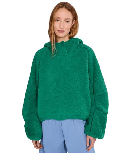 Free People Womens Free Flow Fleece Green Glow Small