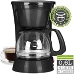 Hauz - 4 Cup Coffee Maker, Compact Design, Reusable Filter, Black