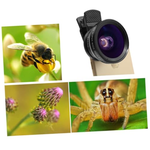 DOITOOL Ultra-Wide Macro Lens 2-Pack for Smartphones 0.45x Wide Angle 12.5X Macro Aluminum Alloy Easy to Attach