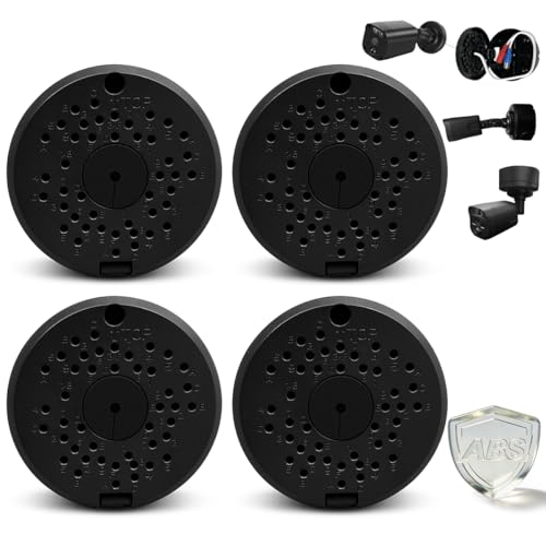 (ABS New) Security Camera Junction Box,Security Camera Bracket Outdoor,Plastic Waterproof Security Camera Mount Hide Cable Junction Box for Arlo Solar Panel Flip Cover Cable Cover
