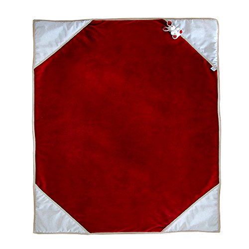 Tapis Nessy Rouge aux finitions soignées pour décoration haut de gamme