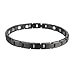EBUTY Women Stainless Steel Bracelet in Velvet Gift Box with Free Link Removal Tool Black