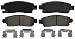 Wagner QuickStop ZD883 Ceramic Disc Pad Set, Rear
