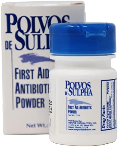 Polvos de Sulpha First Aid Antibiotic Powder 7.5 mg