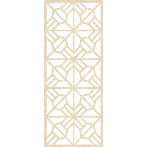 Image of Auburn Decorative Pierced Fretwork Wood Wall Panels, 11 3 /8 inchW x 29 3 /8 inchH x 1 /4 inchT, Birch