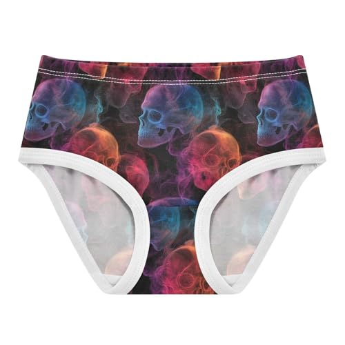Colorful Fog Skull Black Toddler Girls's Underwear 2T 202c1120