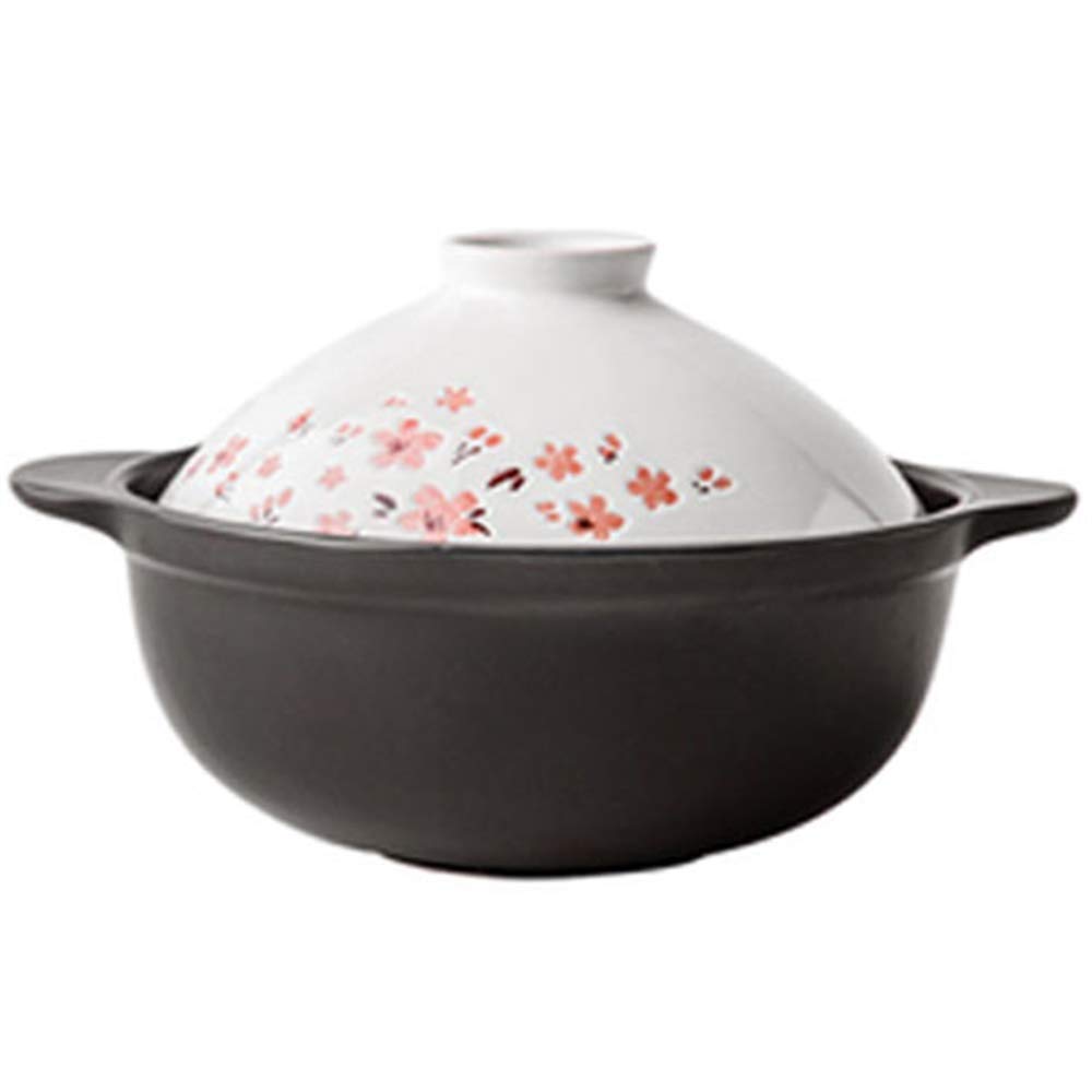 Sakura Keramik Auflauf Steintopf Mit Deckel Haushaltssuppe Eintopf Eintopf Reis Nudel Topf Dampfer Kochen Instant Nudeln Topf Risotto 7 Zoll (Farbe: E)