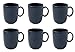 Produktbild Villeroy & Boch like. by Lave Bleu Becher mit Henkel 6er Set, 400 ml, Kaffeebecher mit einzigartiger Glasur, Skandinavisches Design, Steingut, Blau