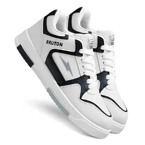 Image of BRUTON Men's Casual Sneakers | Lightweight Lace-Up Fashion Shoes | Comfortable Cushioned Walking Shoes, College & Travel
