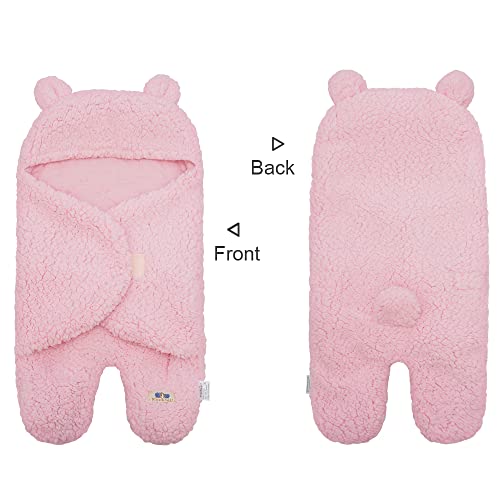 Image of BlueSnail Newborn Receiving Blanket Baby Sleeping Wrap Swaddle(Pink)
