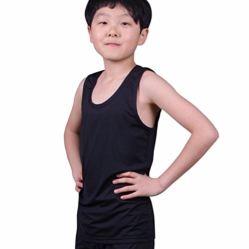 Kids Compression Tank Top Underwear Boys Youth Base Layer Sleeveless Shirt RK2