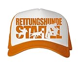 siviwonder Cap MESH - RETTUNGSHUNDESTAFFEL Staffel Rettungshund -Hundesport HS - Baumwoll Trucker neon orange