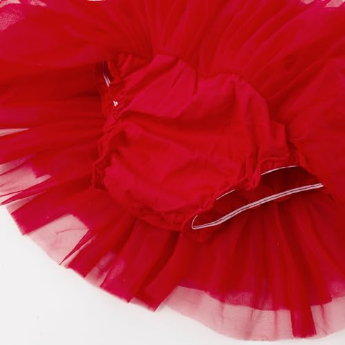 Image of 6M-3T Infant Baby Girl Tutu Skirt Toddler Girls Solid Color Tulle Skirts Birthday Outfits with Headband