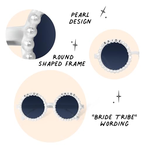 Bachelorette Party Bride To Be | Bride Tribe Set of 4 Sunglasses | Bridal Shower & Bachelorette Accessories & Glasses4