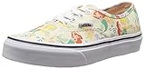disney vans Firma Waffle suela de goma Vans K Authentic Disney - Zapatillas Bajas Infantil, Color Disney/Ariel/White, Talla 33