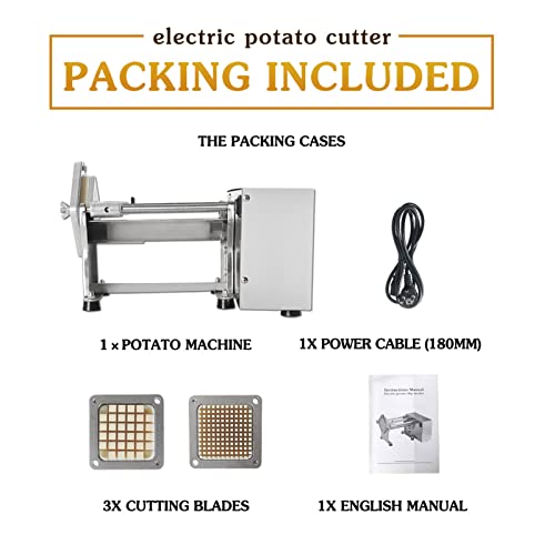 Cortadora eléctrica comercial para papas en acero inoxidable miniatura 7